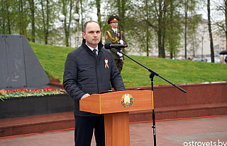 Сергей Медзвецкас: “Островчане помнят и чтят Великую Победу”