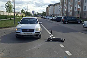 В Сморгонском районе автомобиль сбил мальчика на самокате