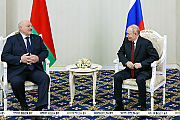 Александр Лукашенко и Владимир Путин встретились в Бишкеке