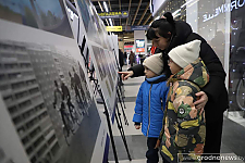 В торговом центре «LidaPark» проходит фотовыставка БЕЛТА «Беларусь. Взлет» в рамках республиканской акции «Марафон единства»