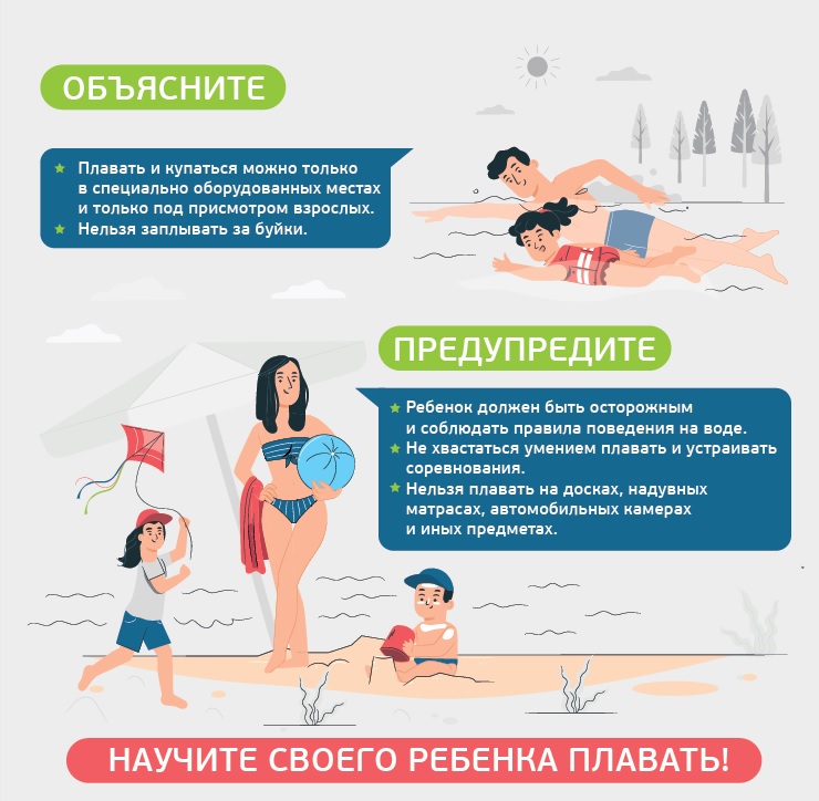 Научите своего ребенка плавать